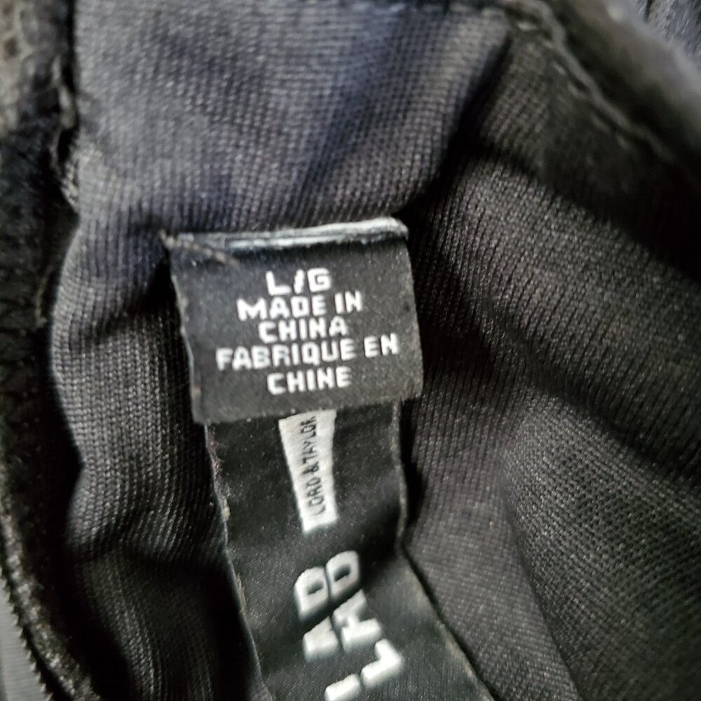 Design Lab Black Sleeveless Dress Large Geometric Tribal Print Partial Open Back - Picture 10 of 11